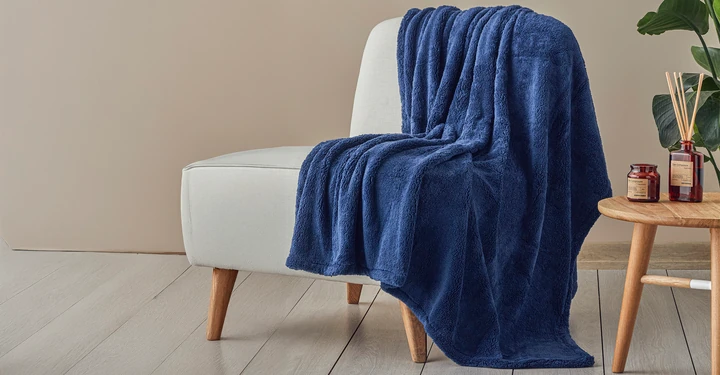 Cozy Gece Mavisi TV Battaniyesi 120x170 cm